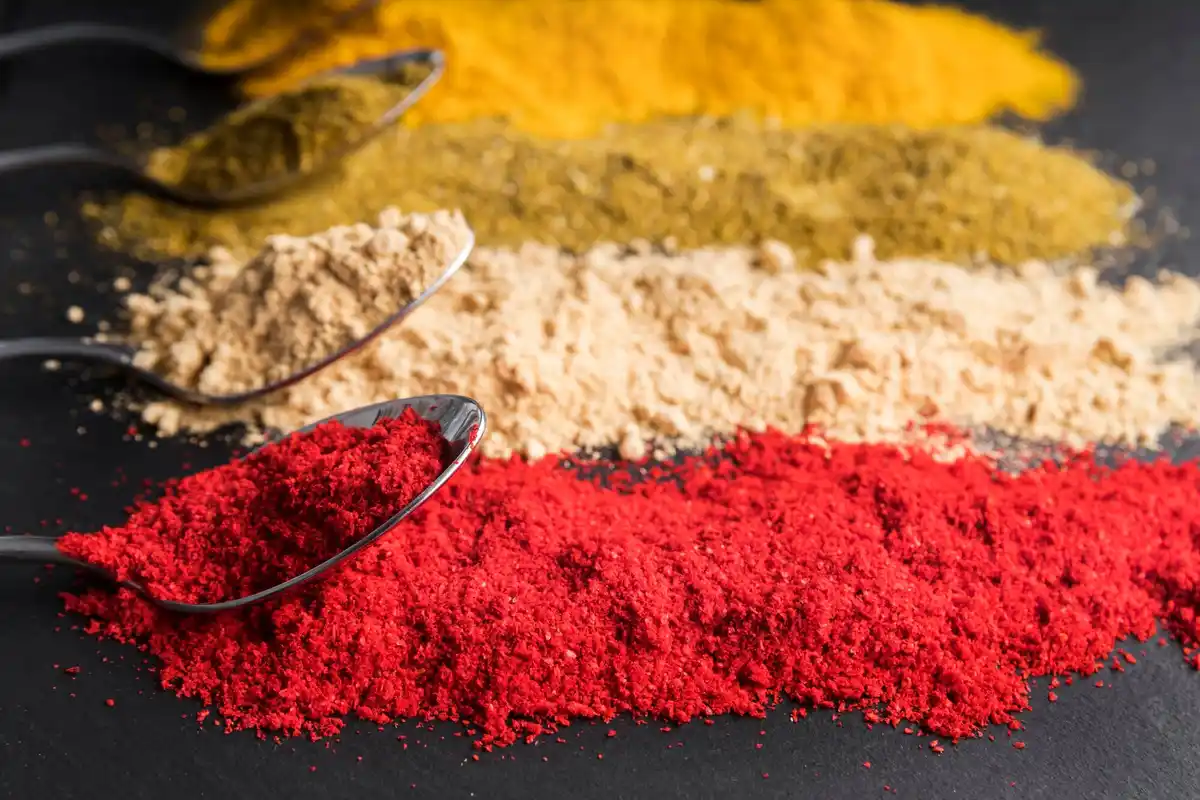 close up spices colorful dutch kitchen