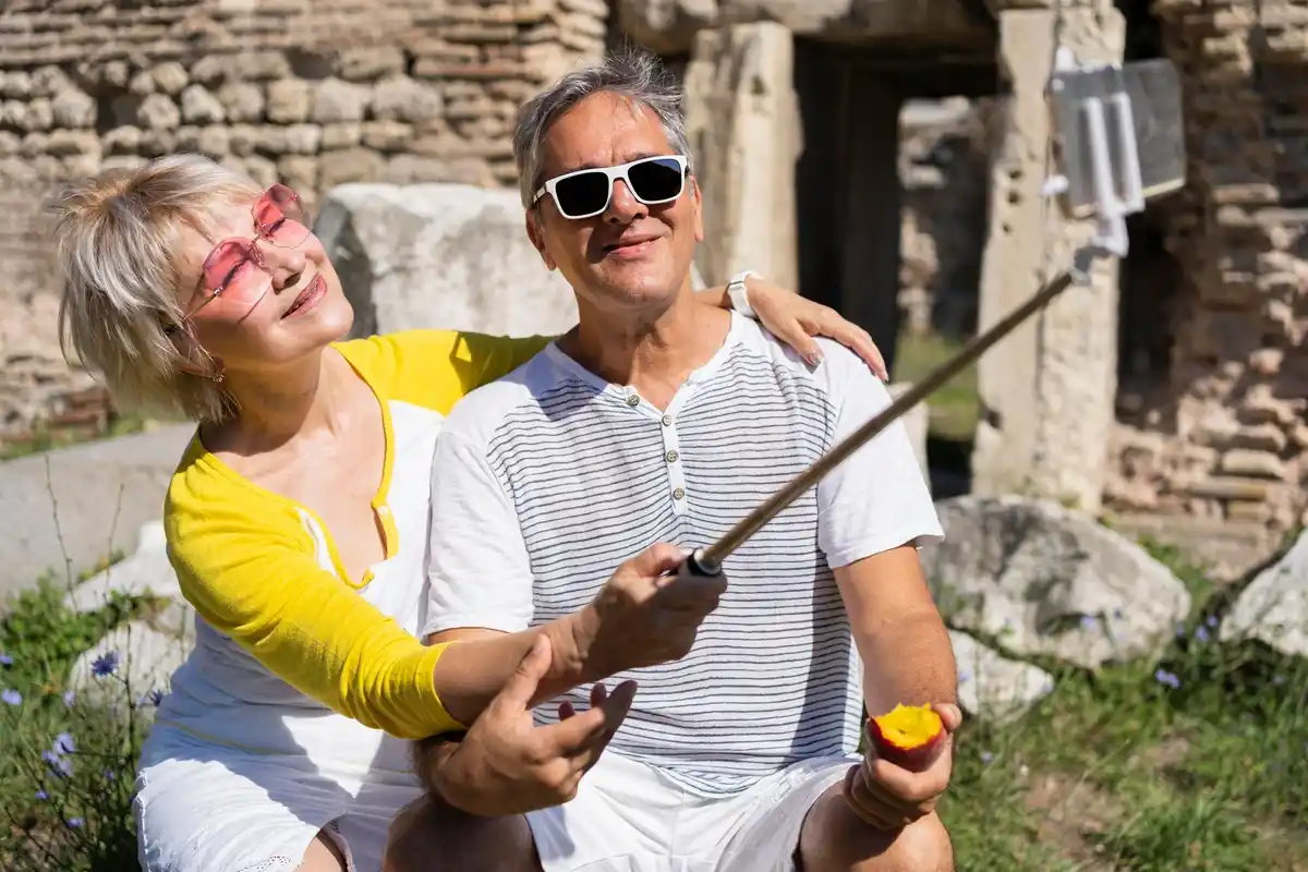 active senior couple traveling local guide netherlands