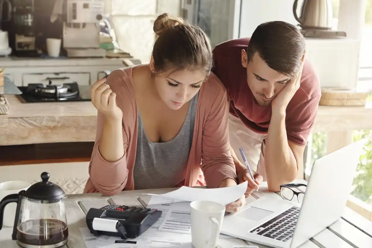 Dutch family saving receipts home finances