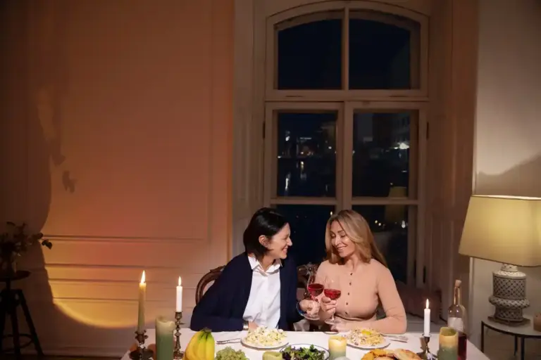 dutch couple dinner silence intimacy
