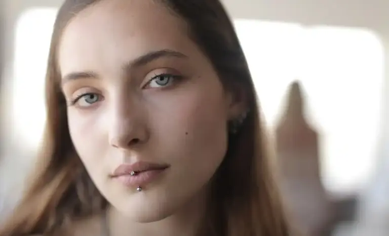 woman face close up honest skin texture natural pores dutch