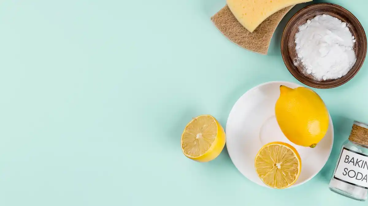 lemon and salt cleaning Dutch kitchen