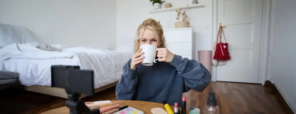 dutch workspace home video call overheating laptop cluttered desk