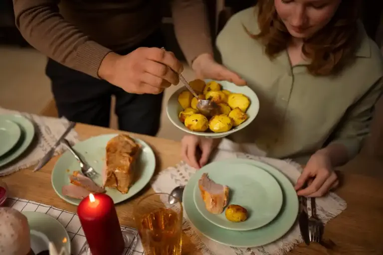 Dutch home dinner party tablesetting