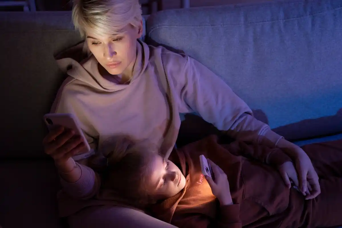 evening digital detox phone off cozy home