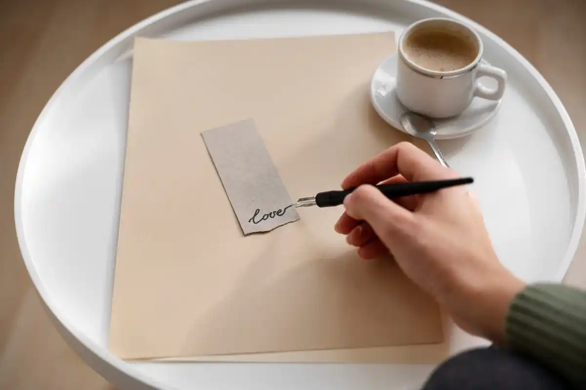 handwritten notes on coffee filters