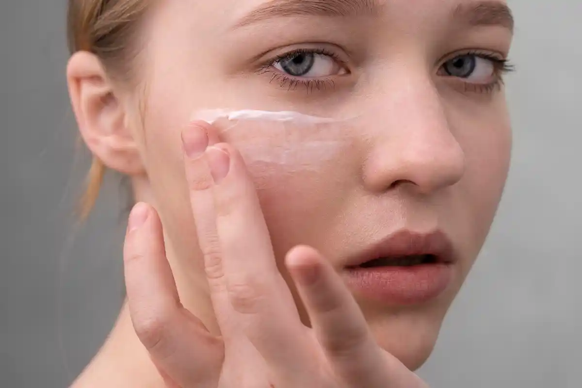 close up applying face cream wrong way aging skin