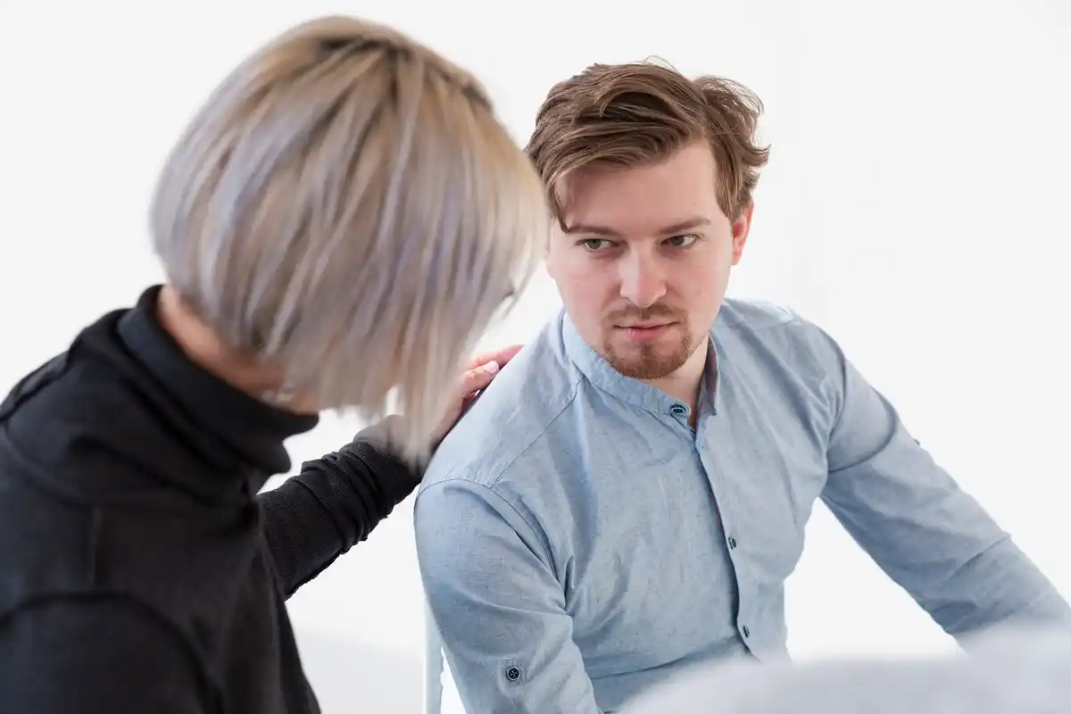 Dutch person touching nose while talking, lying body language