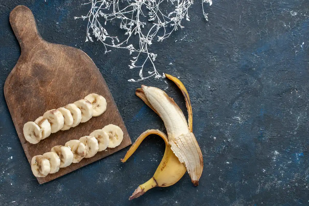banana peel natural fertilizer concept in Dutch kitchen