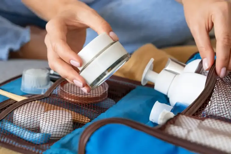 empty dental floss container travel hack