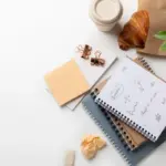 dutch minimal desk morning productivity habit sticky note