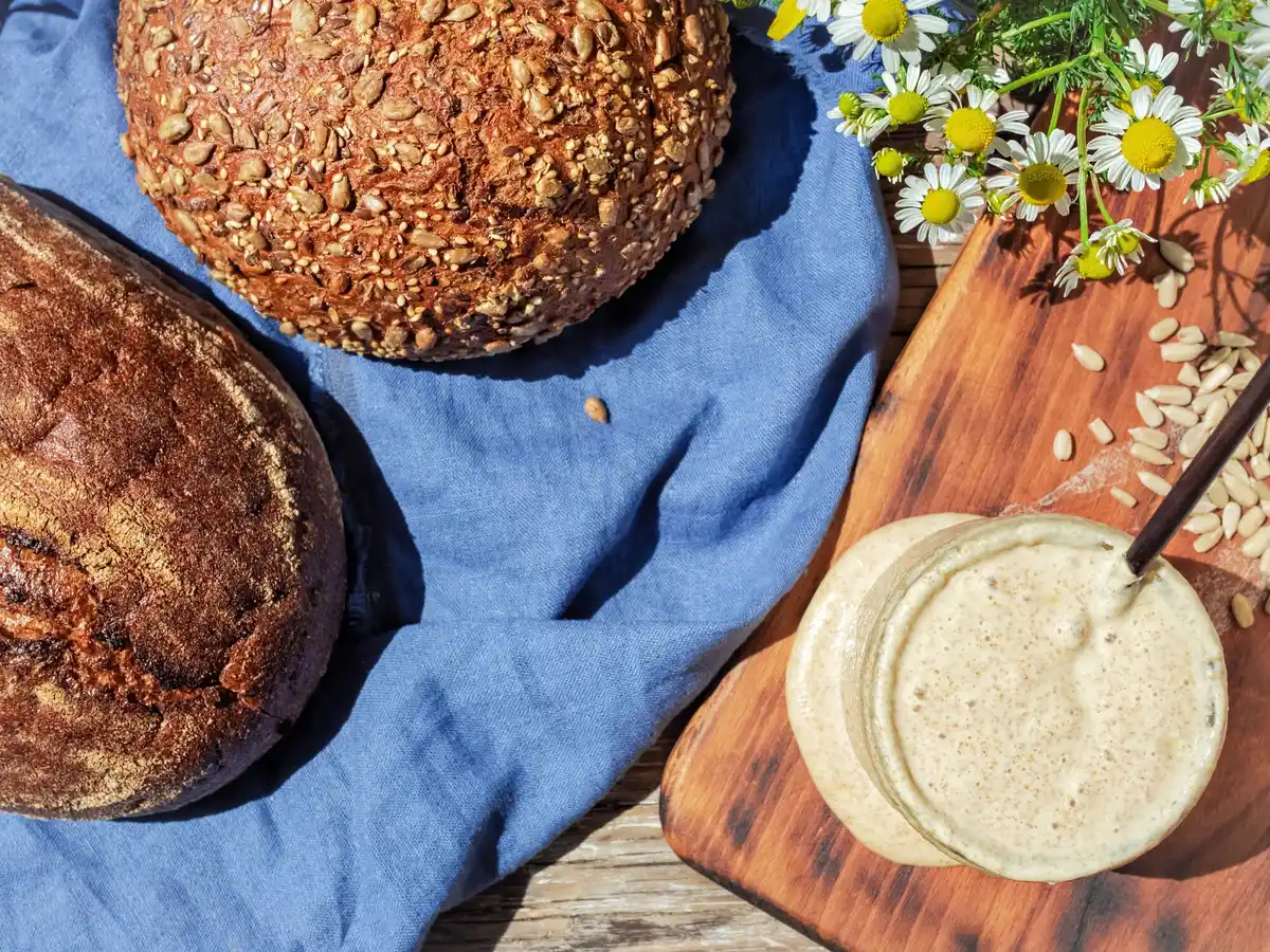 dutch bread on kitchen table cozy home