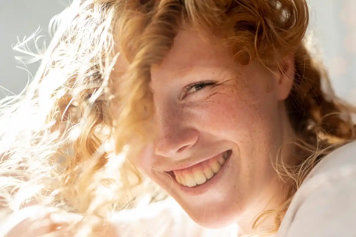 glowing natural skin dutch person