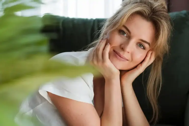 natural minimalistic skincare dutch woman young adult fresh face
