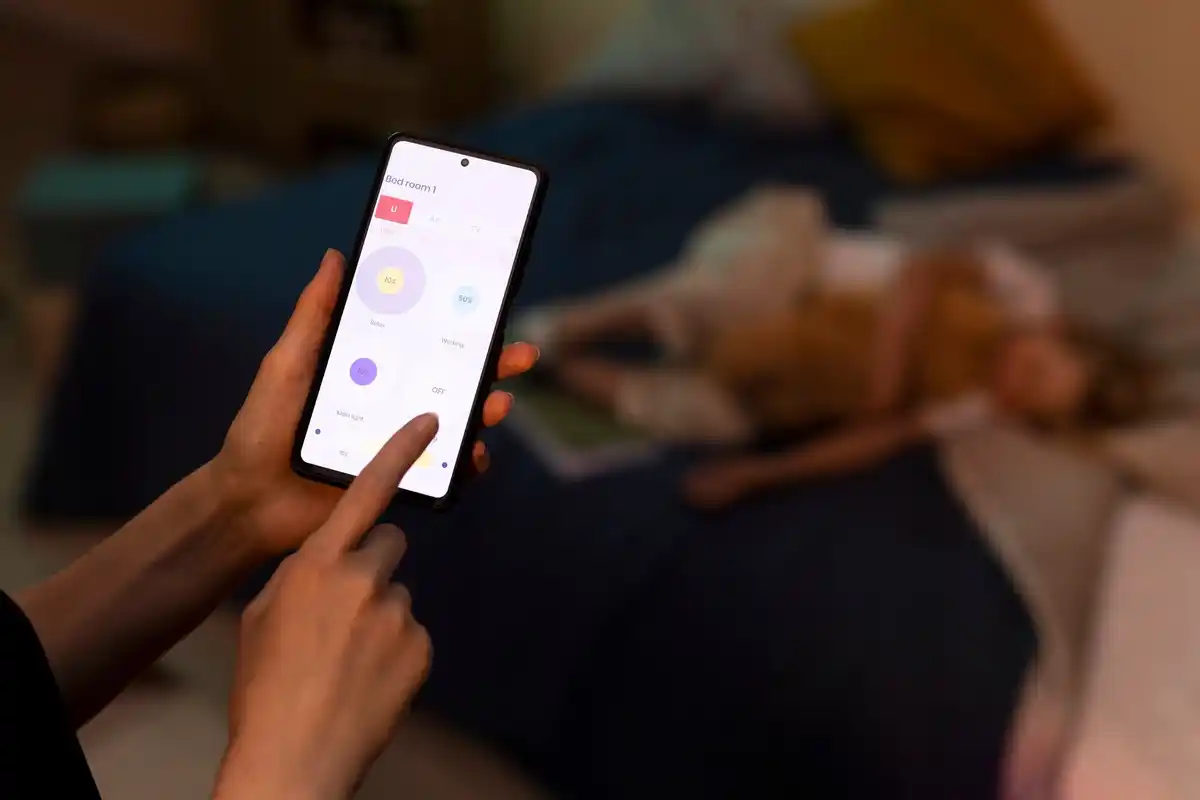 android sync settings smartphone screen closeup