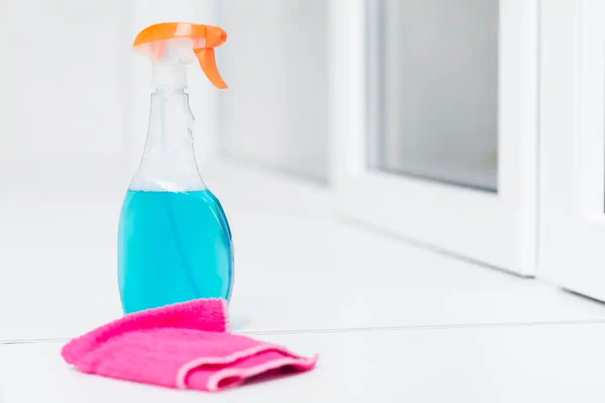 Spray mop close up in modern Dutch kitchen
