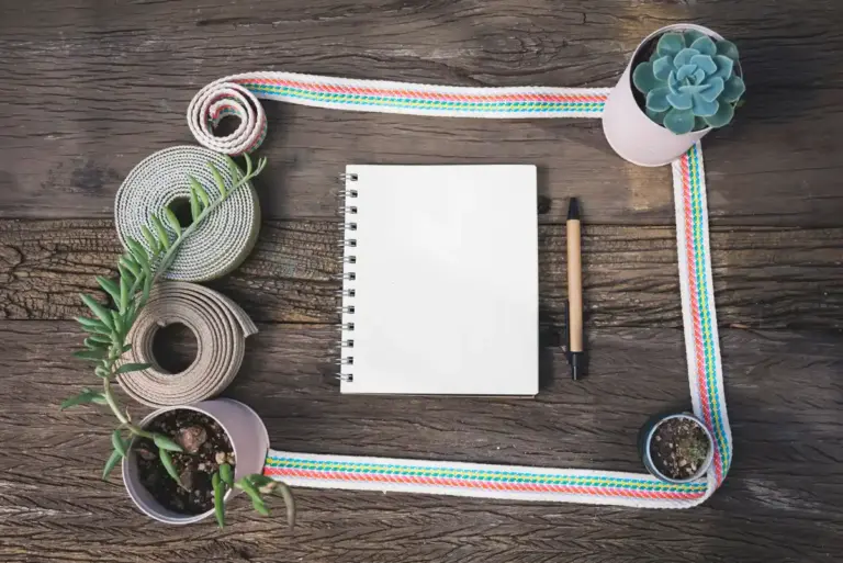 vintage planners with handwritten notes productivity concept