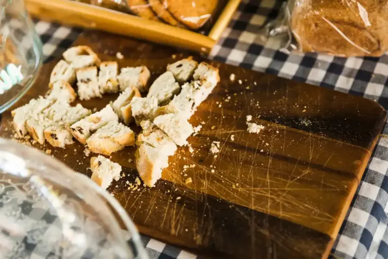 homemade bread chips from leftover bread Dutch kitchen