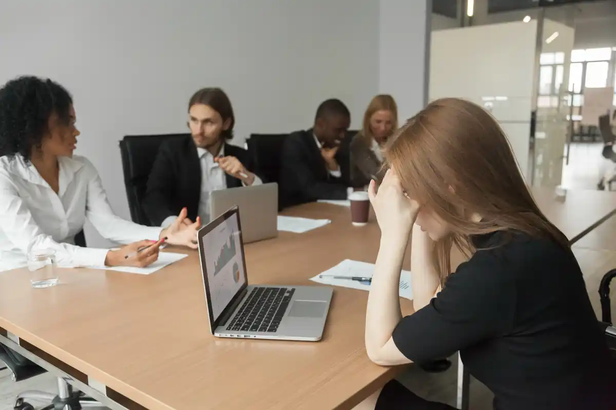 dutch office meeting people silent frustrated