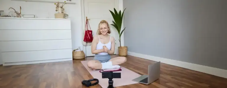 Dutch home workout cozy apartment morning