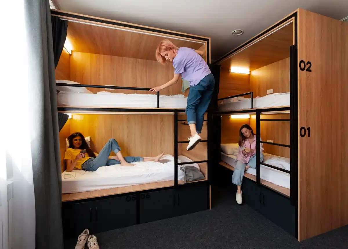 modern pod hotel room europe
