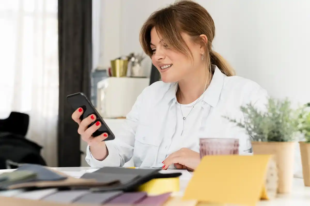 overwhelmed dutch office worker looking at multiple calendar apps on phone laptop