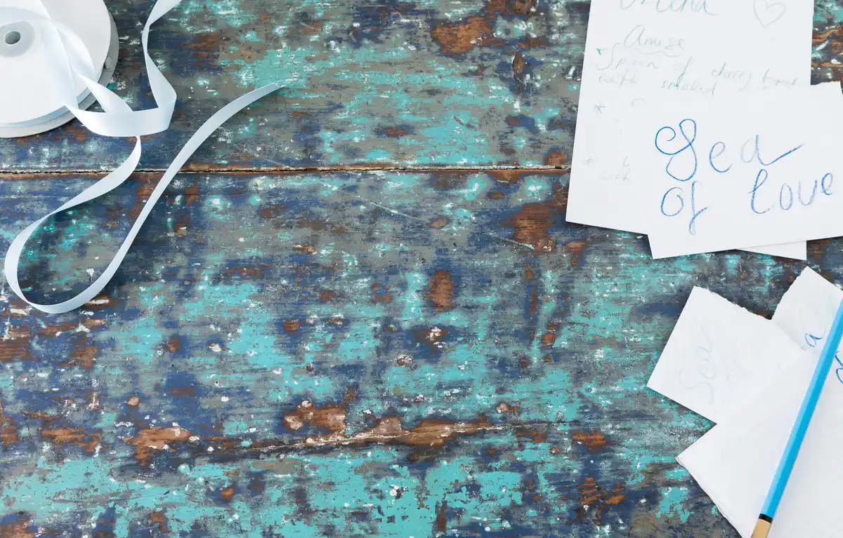 handwritten notes nostalgia table coffee