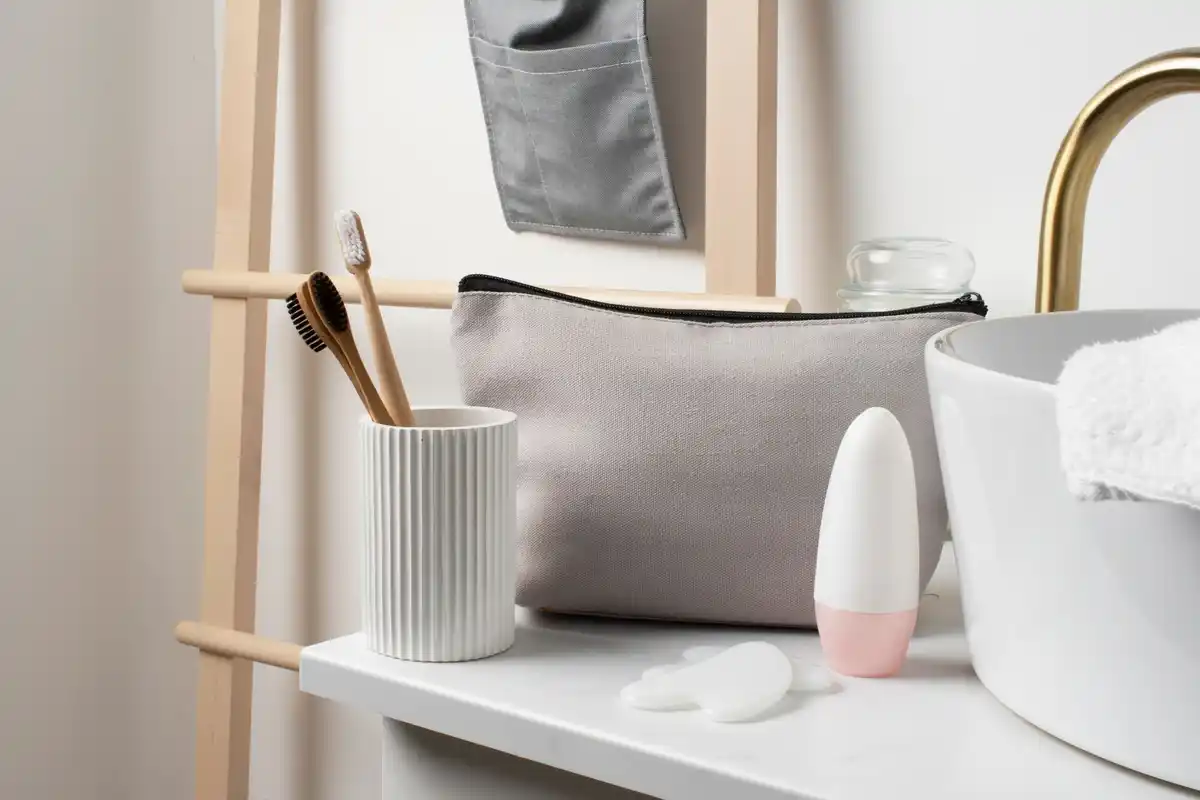minimalist korean skincare routine bathroom