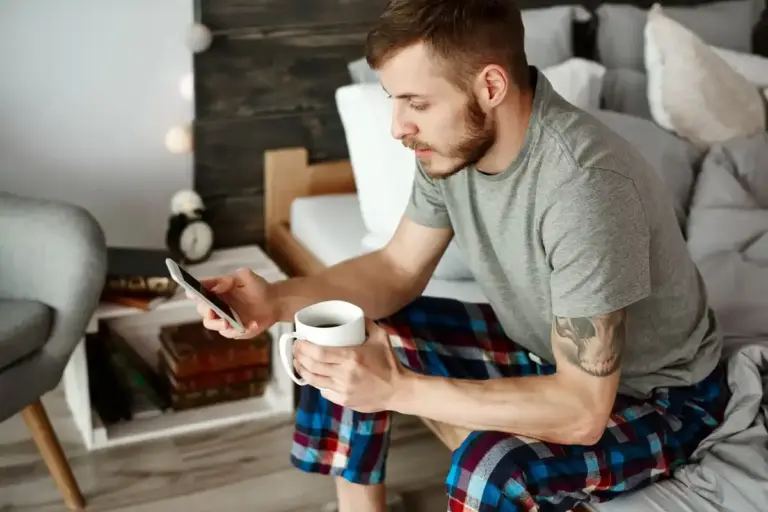 morning without smartphone Dutch home