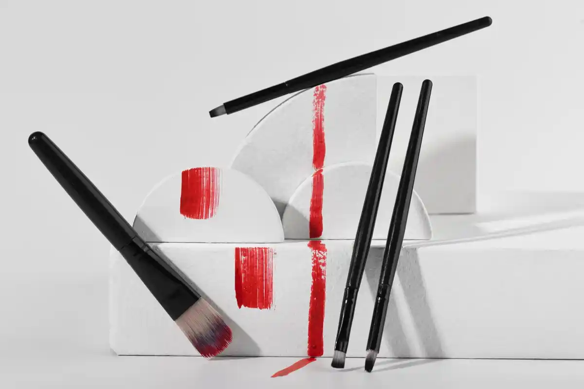 cleaned mascara brush with home items