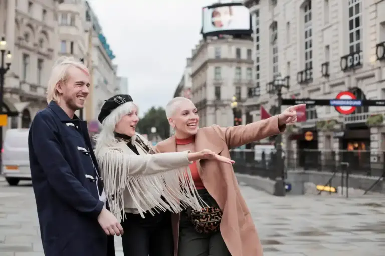 dutch happy people changing bank modern urban