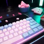 ctrl alt delete close up color keyboard Dutch office