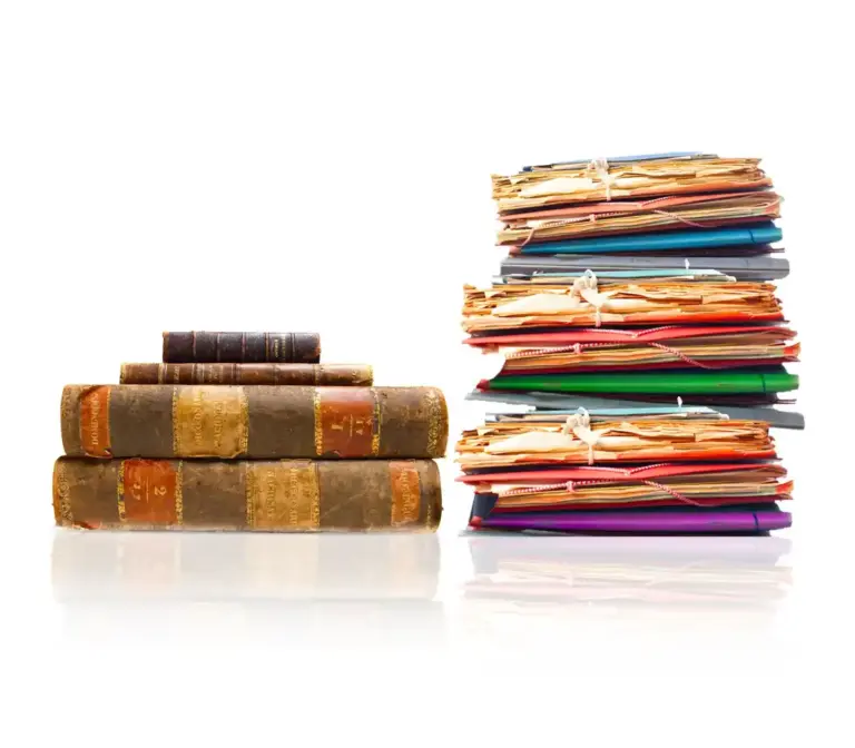 pile of old Dutch textbooks reuse creative