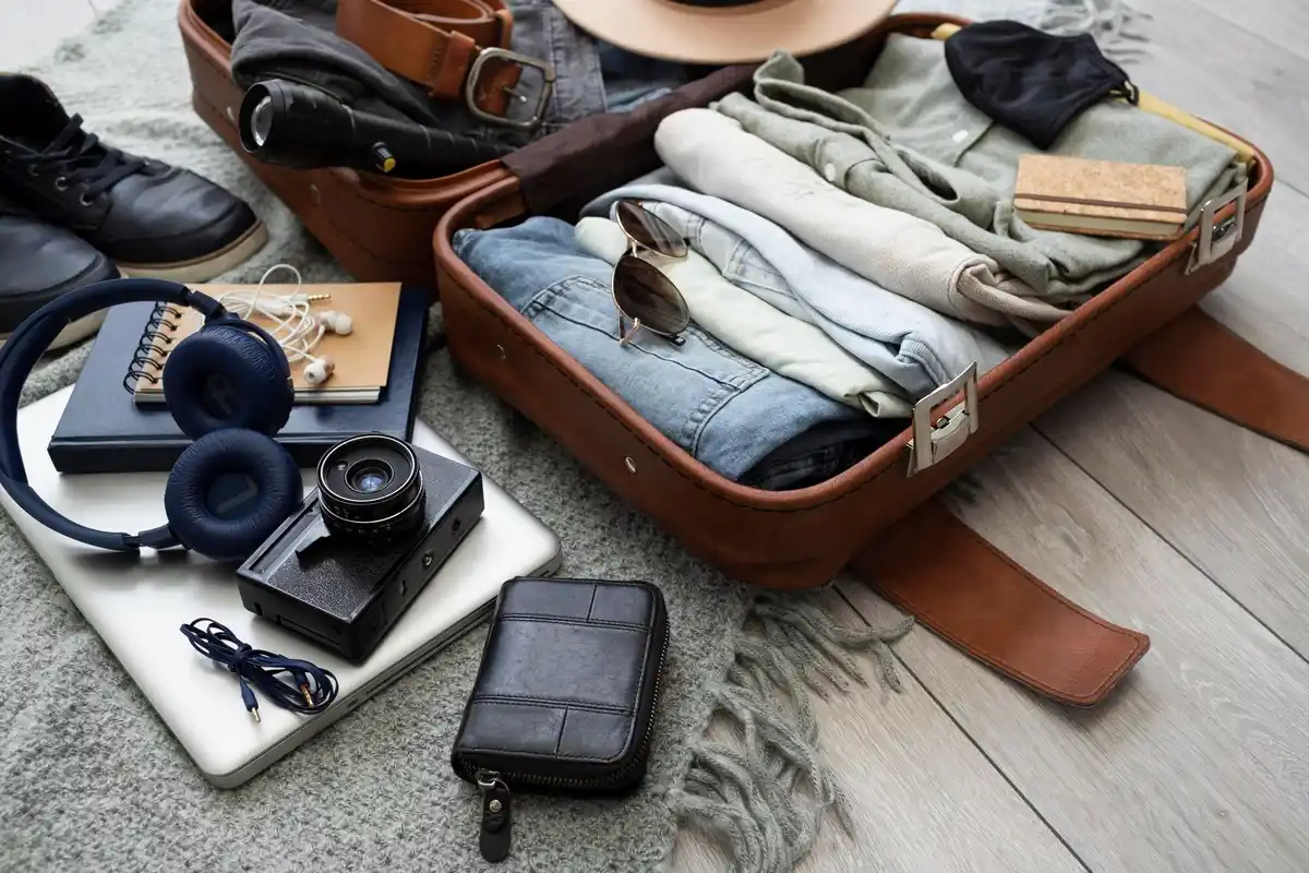 old socks travel hacks suitcase