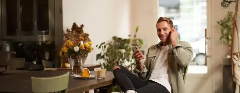dutch person relaxing at home recharge