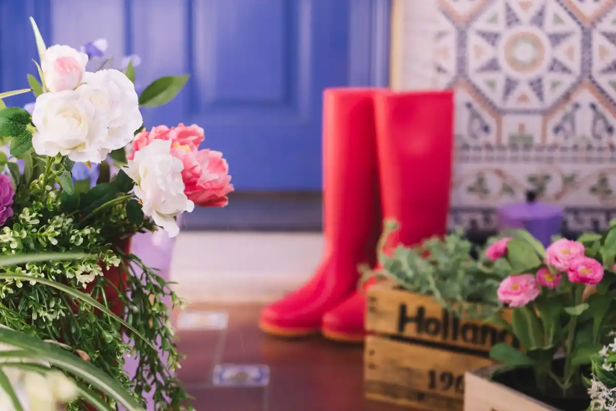 traditional broom in Dutch home