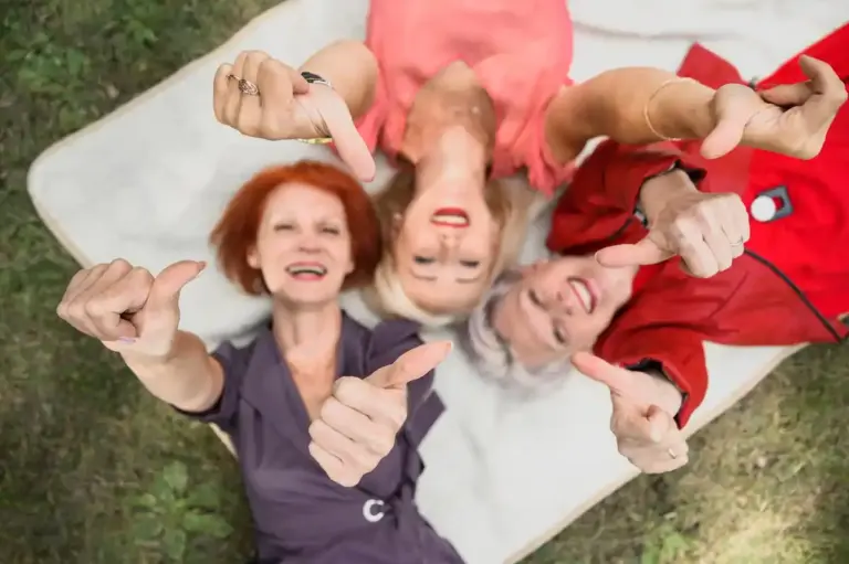 dutch grandmother outdoor activity group fun