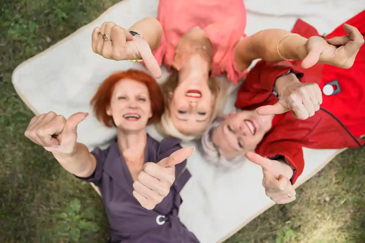 dutch grandmother outdoor activity group fun