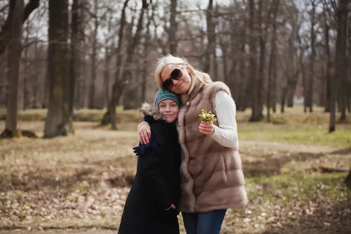 active dutch grandmother outdoors park