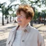 natural aging Dutch face authentic elderly woman outdoor