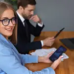 distracted by time management apps modern office netherlands