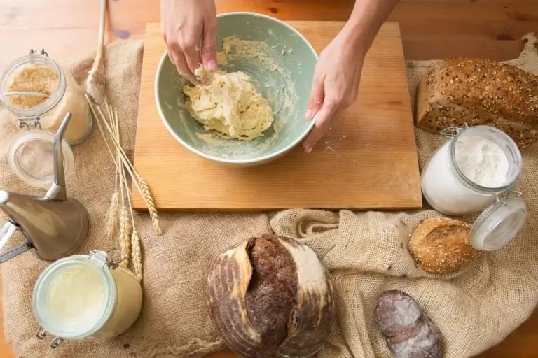 dutch meatballs making with old bread rustic kitchen