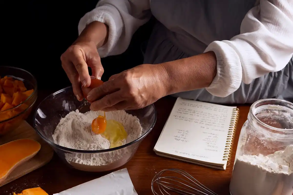 dutch grandmother cooking pancakes kitchen nostalgia