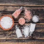 upside down salt shaker with herbs in dutch kitchen