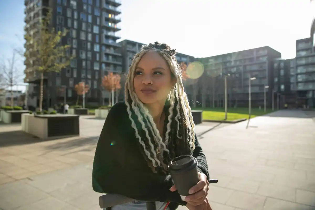 student taking a break outdoor Dutch campus