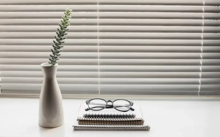 organized modern dutch office desk sunlight window