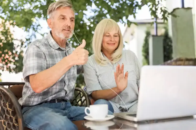 dutch seniors casual communication