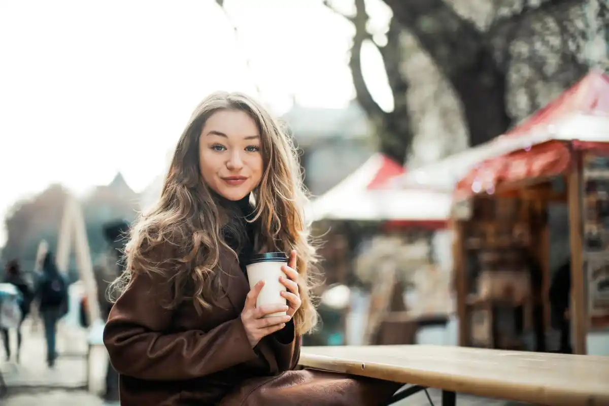 Dutch daily coffee purchase street photo