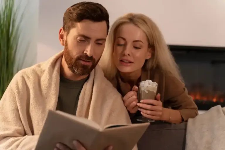 couple silent therapy together at home dutch atmosphere
