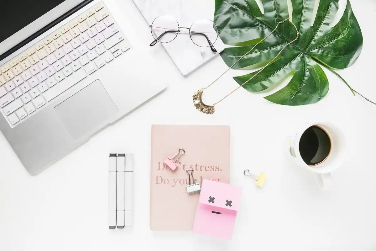 creative desk plant minimal workspace home office